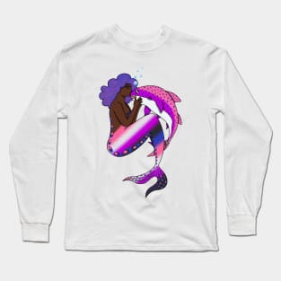 Gender Fluid LGBTQ+ Pride Mermaid Long Sleeve T-Shirt